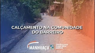 Prefeitura conclui calçamento no Barreiro em parceria com a comunidade